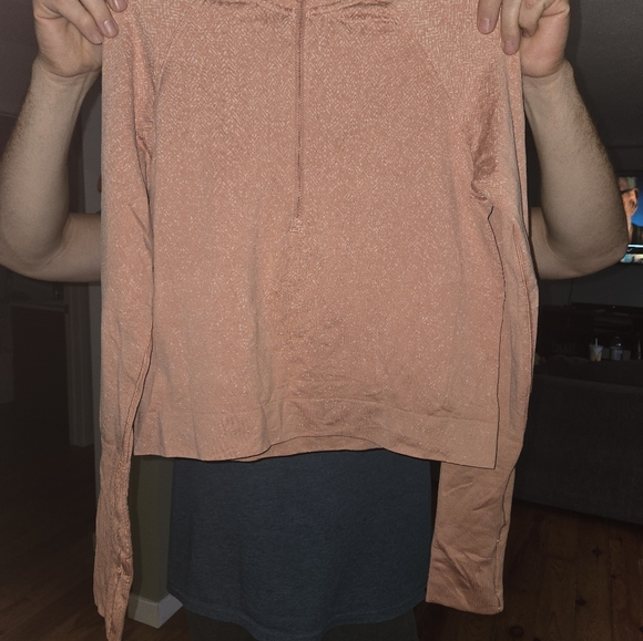 Lululemon Rest Less Half Zip Cropped Size 10 (L) Long sleeve top - Picture 4 of 5